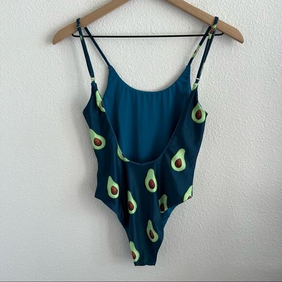 Bermies Avocado One Piece Swimsuit Avo Novelty Print Beach Pool XS - Picture 9 of 13